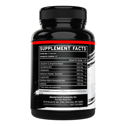 Suplemento Hgh 120 Capsulas 1500 Mg Crecimiento Muscular Y Recuperacion
