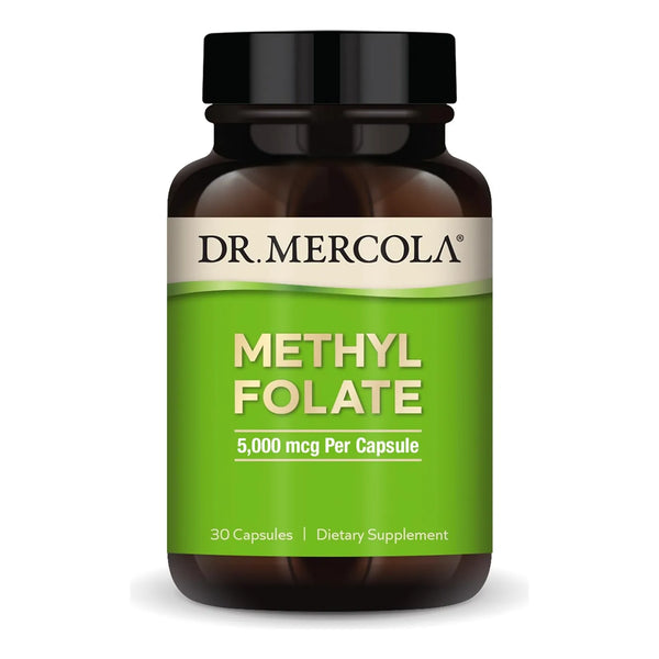 Folate De Metilo 30 Capsulas Dr Mercola Suplemento Dietetico Sin Gluten Ni Soya