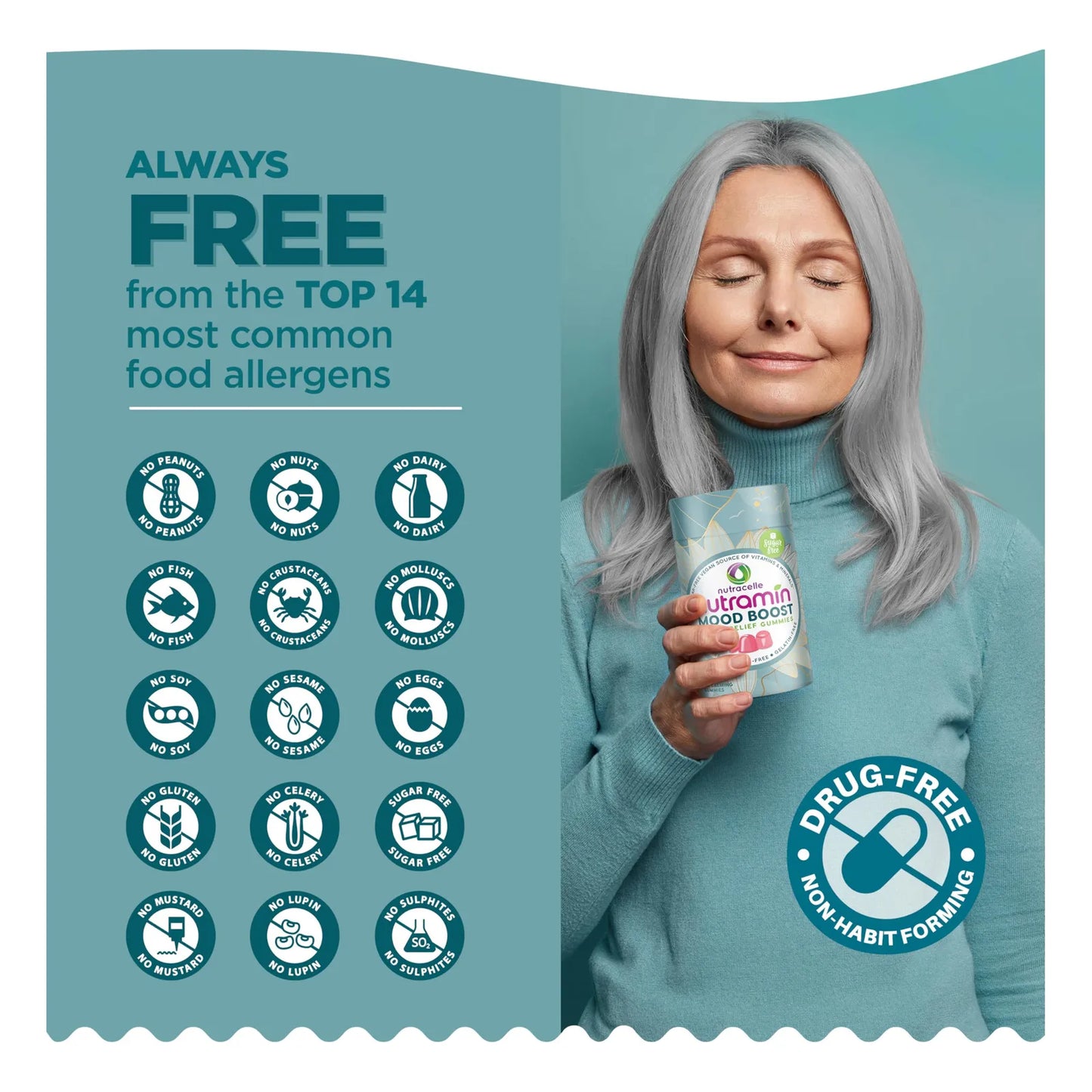 Gomitas Multivitamínicas De Ashwagandha Y Magnesio Para Estado De Ánimo Y Concentración