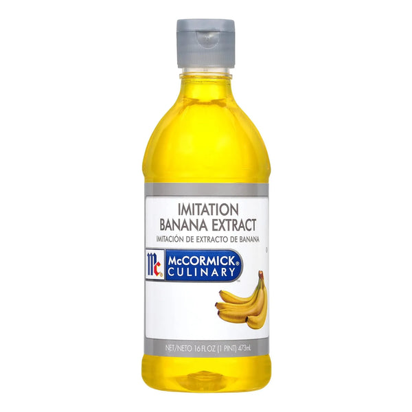 Extracto De Platano McCormick 16 Onzas Sabor Premium Para Postres Y Reposteria