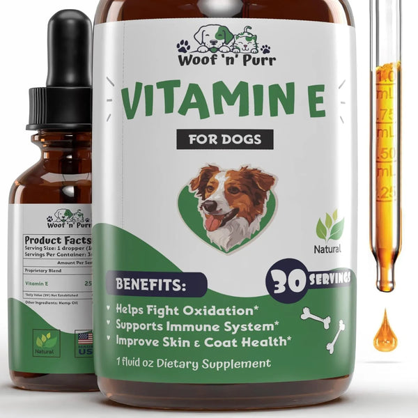 Vitamina E Natural Para Perros 100 Ml Antioxidante Esencial Importado Estados Unidos