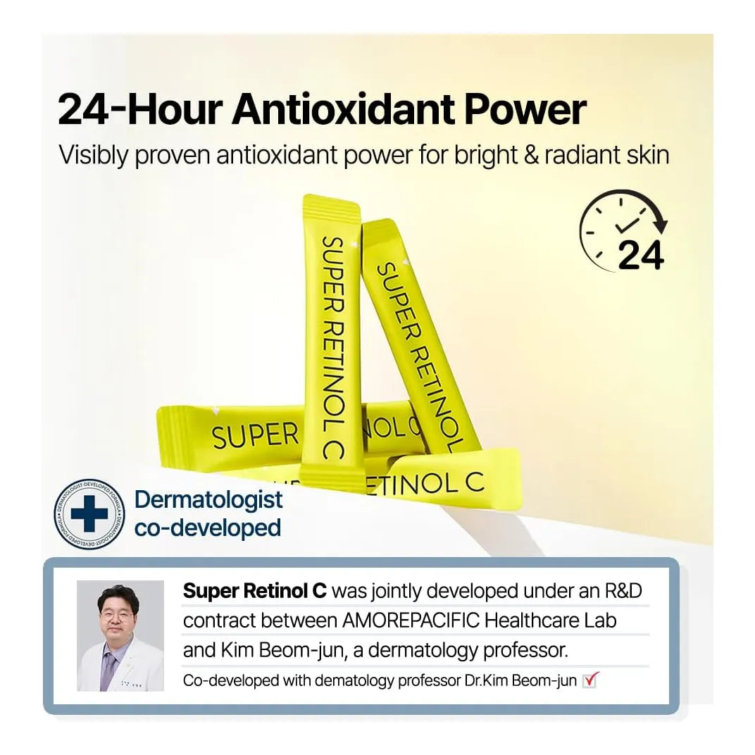 Super Retinol C Polvo Multivitamínico Para Piel Radiante Y Joven