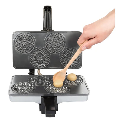 Plancha Para Hacer Gofres Italiano Pizzelle Mini Cucinapro Tradición Casera