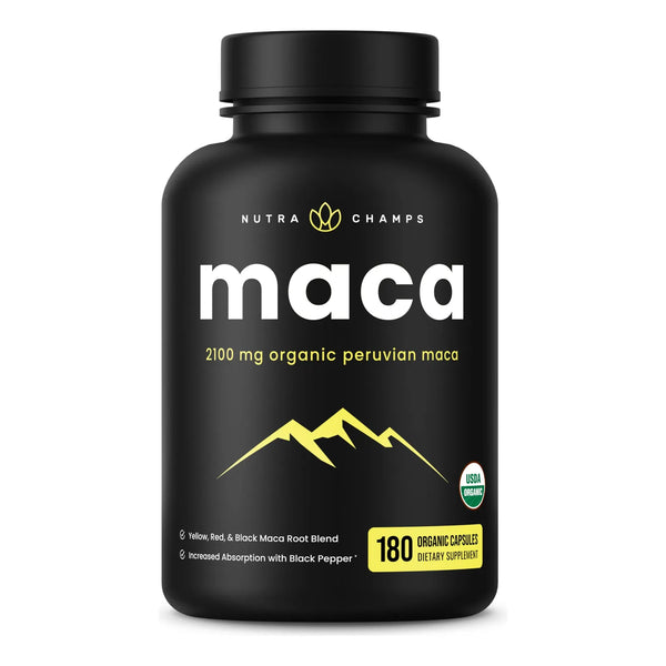 Capsulas De Maca Organica 1000mg Energia Fertilidad Salud Sexual 120 Pildoras