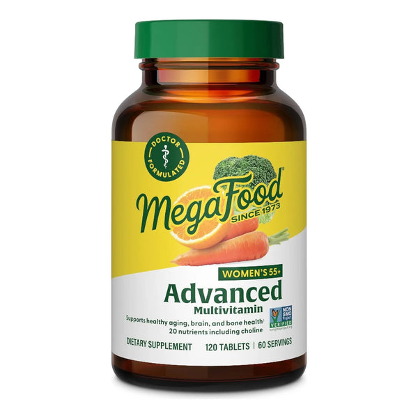 Multivitaminico 55 Mujer Con Vitamina D B12 Biotina Zinc Colina 120 Tabletas