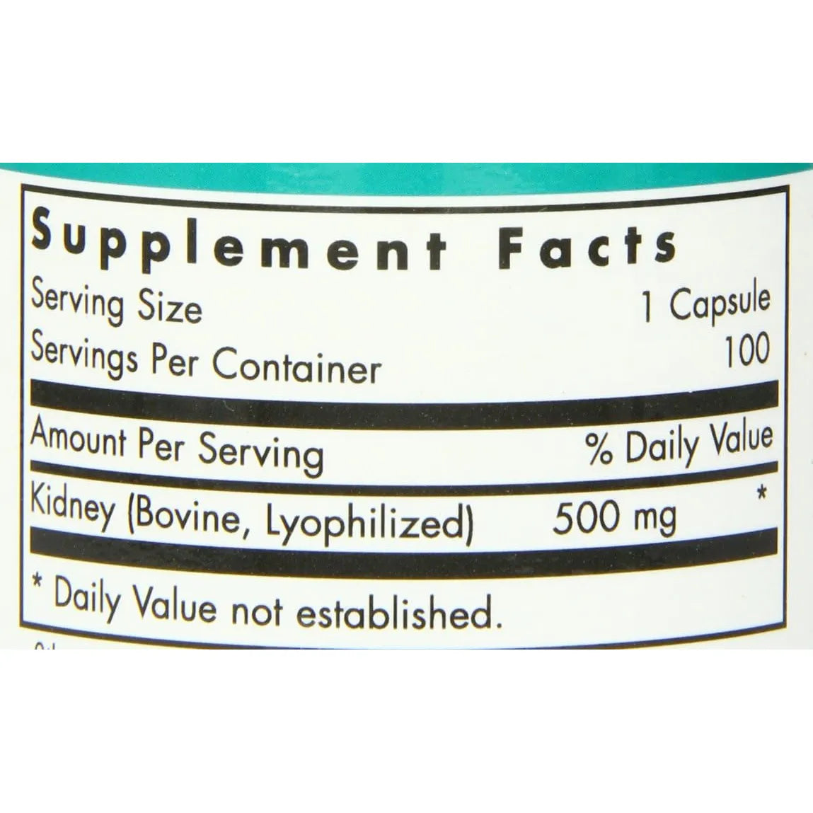 Capsulas De Riñon 100 Unidades Fuente De Proteinas Naturales Nutricology