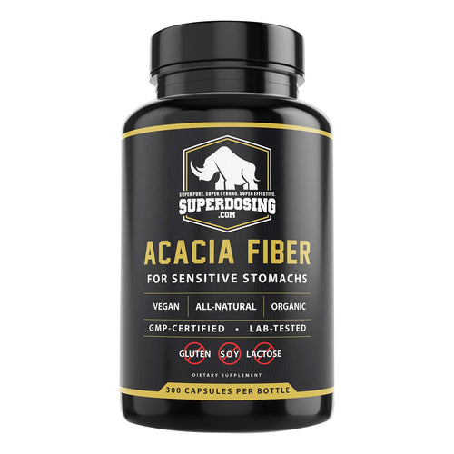 Capsulas Fibra Organica Acacia Senegal 300 Unid Suplemento Digestivo Vegano