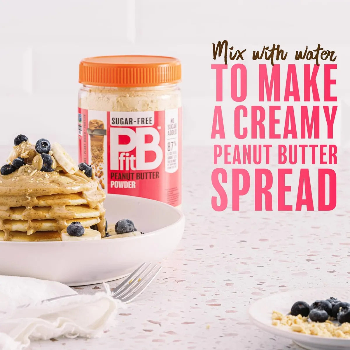 Pbfit Mantequilla De Mani En Polvo Sin Azucar 368g Importada 90 Menos Grasa
