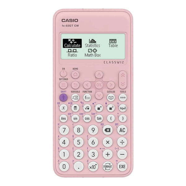 Calculadora Científica Casio Fx 83gtcw Rosa Compacta Ideal Para Exámenes Y Estudios