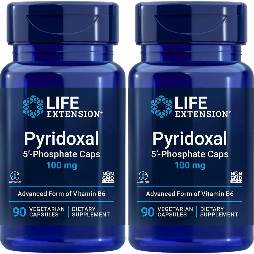 Cápsulas De P5p 100 Mg 90 Unidades Vitamina B6 Avanzada Life Extension