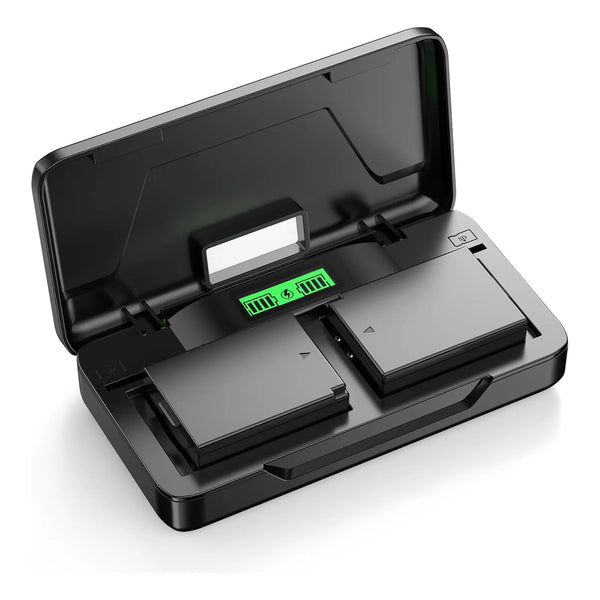 Baterias Y Cargador Rapido Dual Firstpower Lp E10 Para Canon Eos Rebel