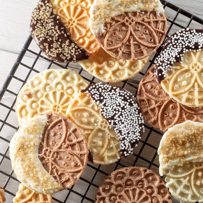 Plancha Pizzelle Italiana Mini Cucinapro 4 Galletas Antiadherente Envio Gratis