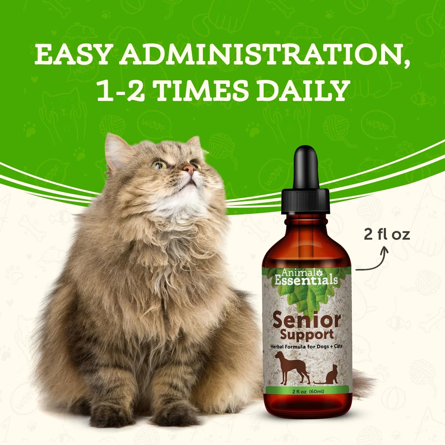 Suplemento Natural Para Bienestar Físico Y Mental De Perros Y Gatos 60ml Importado