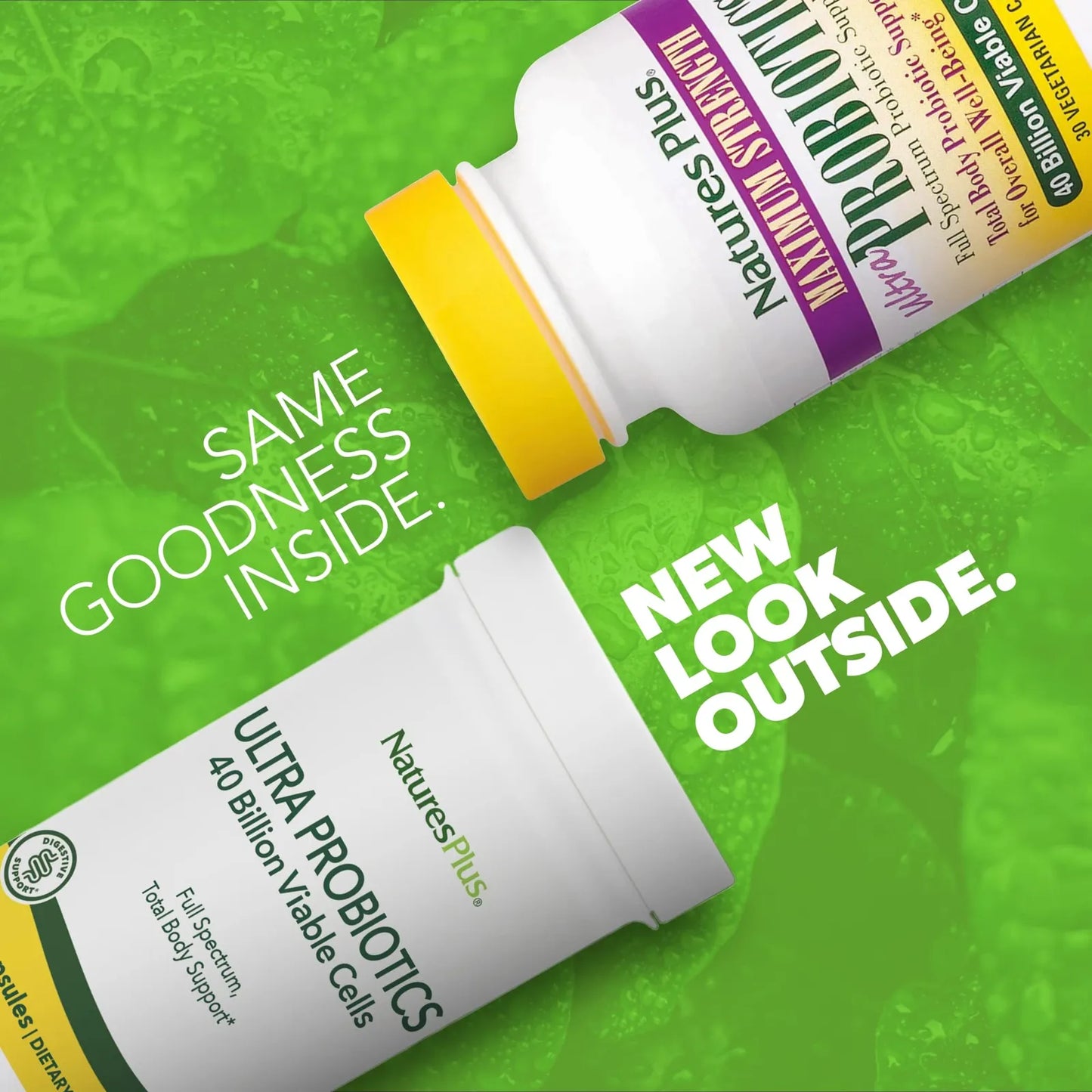 Natures Plus Ultra Probiotics Suplemento Digestivo 30 Cápsulas Vegetarianas Salud Intestinal