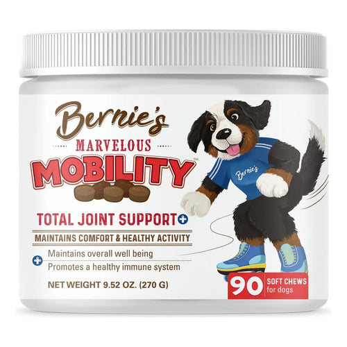 Soporte Diario Articulaciones Perros 90 Masticables Suaves Bernies Marvelous Mobility