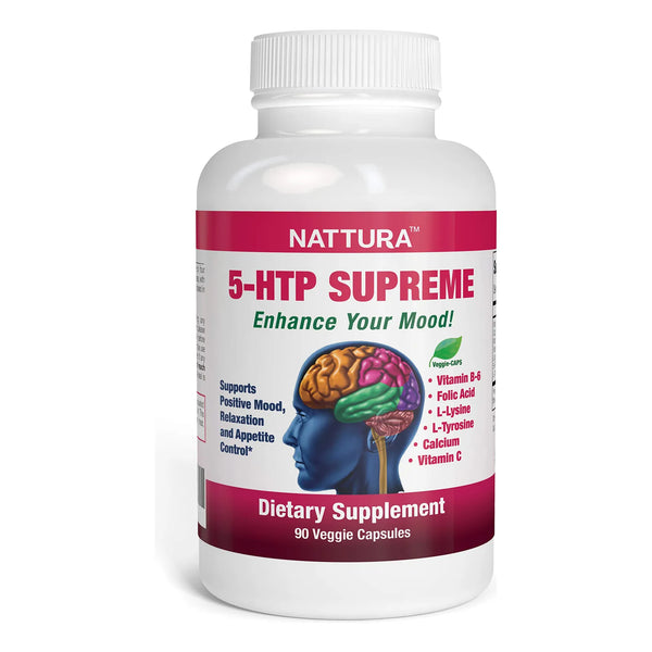 5-HTP Supreme Mejora Estado De Ánimo Control Apetito 90 Cápsulas