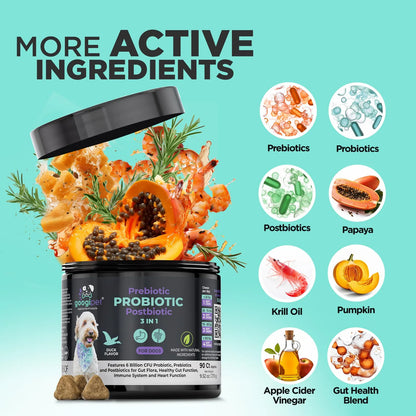 Probióticos Masticables Googipet Para Perros Salud Digestiva Y Piel