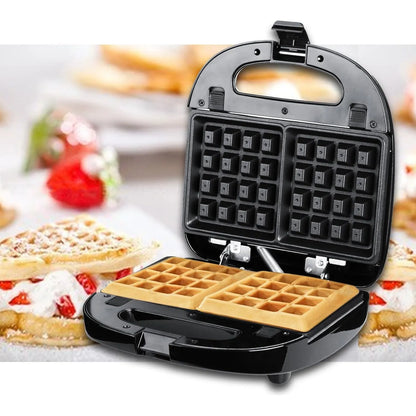 Sandwichera 4 En 1 ZZ S6141A B Para Waffles Tortillas Y Sandwich