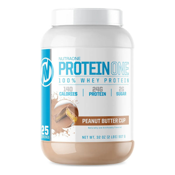 Batido En Polvo De Proteína De Suero Chocolate PB 900 Gramos NutraOne ProteinOne