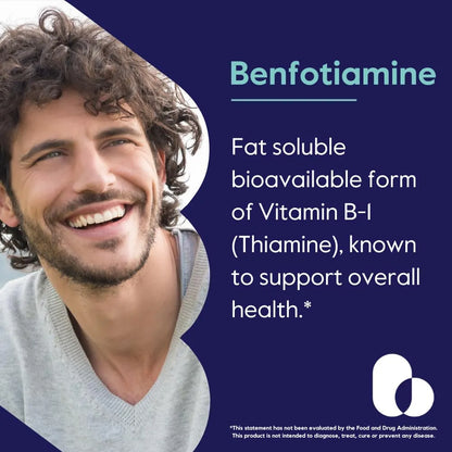 Benfotiamina 150 Mg 240 Capsulas Veganas Sin Estearatos Ni Dioxido De Silicio