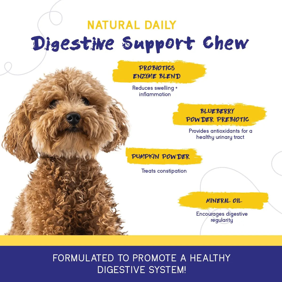 Masticables Digestivos Para Perros Con Prebióticos Probióticos Enzimas Y Antioxidantes