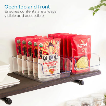 Contenedor Organizador iDesign Linus Para Refrigerador Y Congelador 11 X 7 X 3.5 Pulgadas Transparente