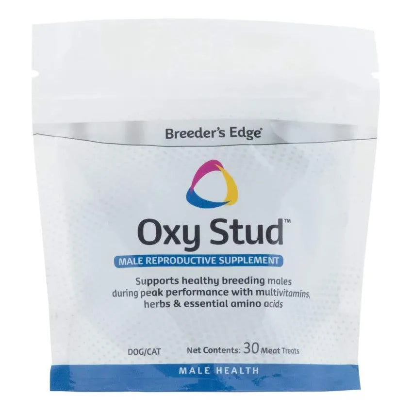 Breeders Edge Oxy Stud Suplemento De Rendimiento Masculino Para Perros Y Gatos 30ct