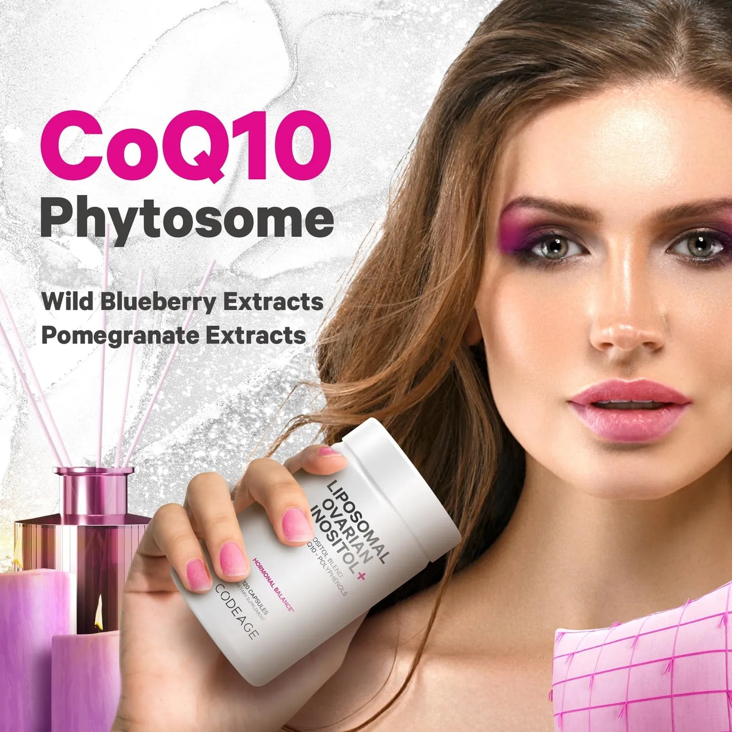 Suplemento Liposomal De Inositol 40 1 Con Folato Y Coq10 Para Salud Ovárica 120 Caps