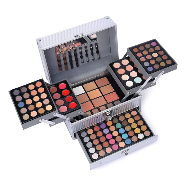 Kit Maquillaje Profesional 132 Colores Sombras Labiales Correctores Y Mas