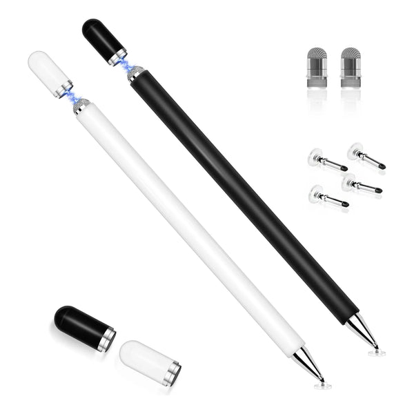 Lápiz Capacitivo 2 En 1 Para iPad Y Tablet Con Tapa Magnética Precisión Universal