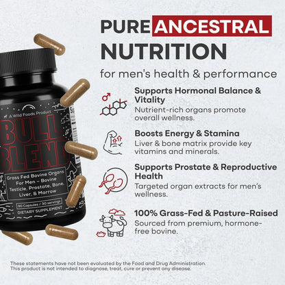 Fórmula Vitality Hombres Cápsulas Hígado Res Testículo Próstata Suplemento Alimenticio