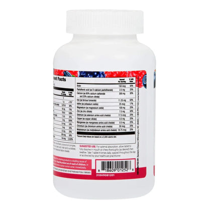 Multivitaminico Bariatrico Masticable Con Calcio 120 Und Sabor Bayas