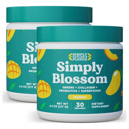 Polvo Verde Superalimento Con Colageno Y Probióticos Para Mujeres Simply Blossom Nutrition