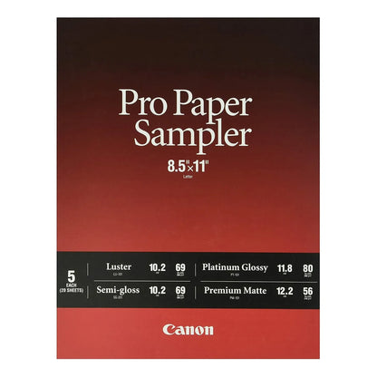 Paquete Muestras Papel Profesional Canon Calidad Superior 25 Hojas Varios Tipos