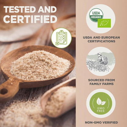 Cascara De Psyllium 340g Fibra Organica 99 Pura Ideal Para Dietas Keto Veganas Sin Gluten