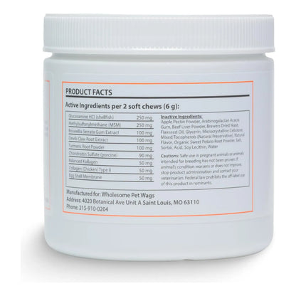 Masticables Suaves Para Perros Con Glucosamina Colágeno Y Cúrcuma Soporte Articular