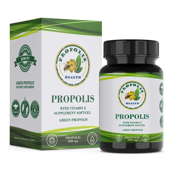 Capsulas De Propoleo Brasileño 1000 Mg Refuerzo Inmunologico Antioxidante Natural