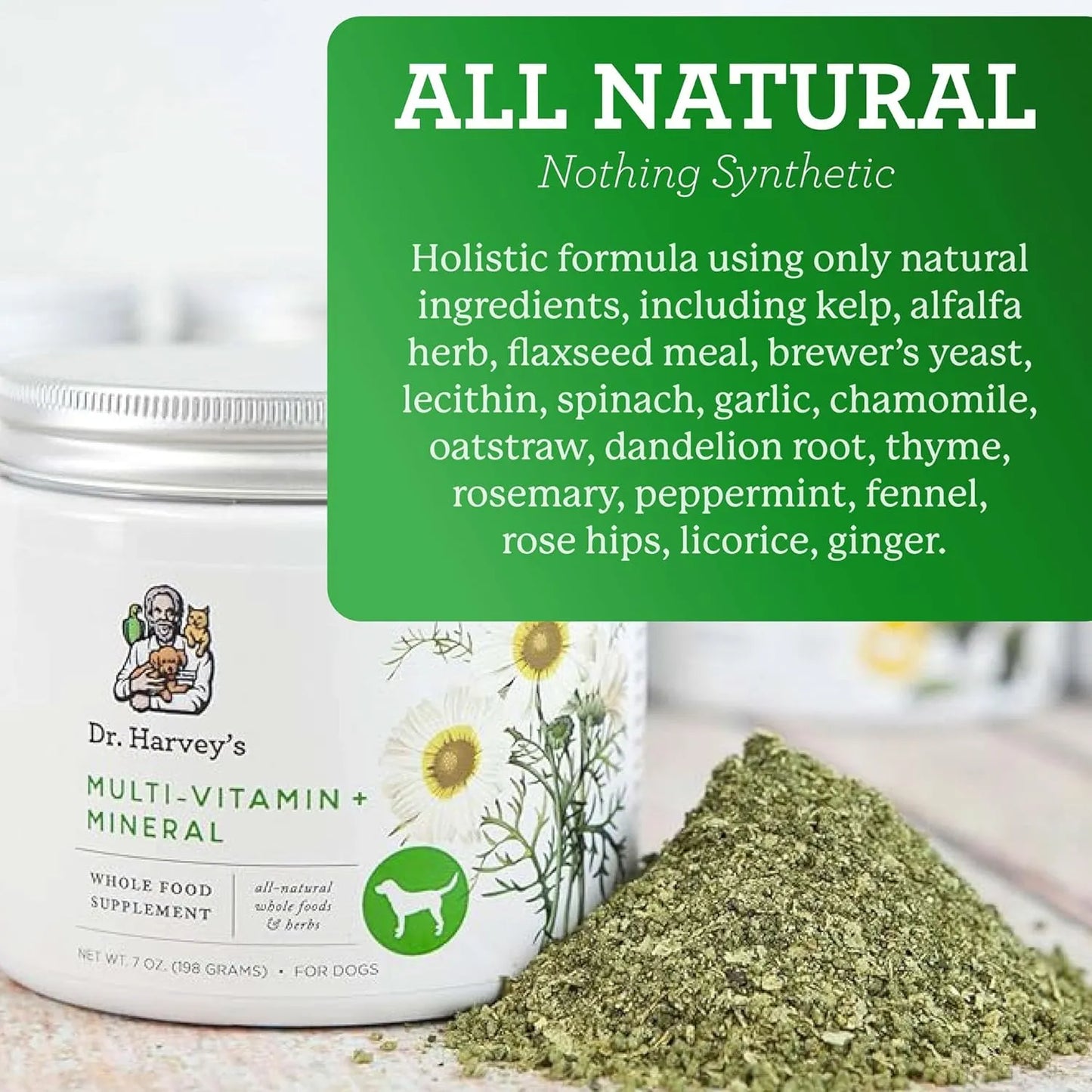Suplemento Multivitaminico Mineral Hierbas Para Perros Dr Harvey Importado