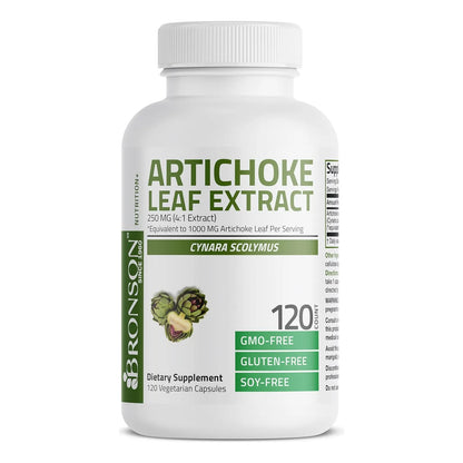 Extracto De Hoja De Alcachofa Extra Fuerte Bronson 120 Cápsulas Digestión Y Hígado Saludable