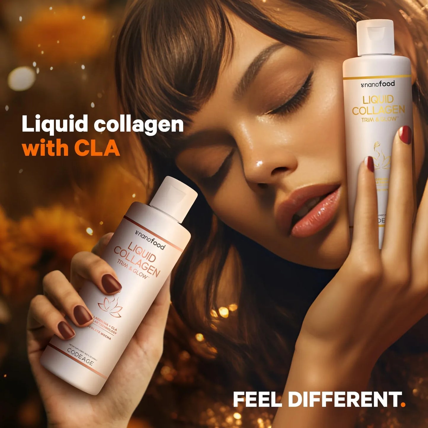 Colageno Liquido Sabor Chocolate Con Acido Hialuronico Y Vitamina E 15.22 Oz