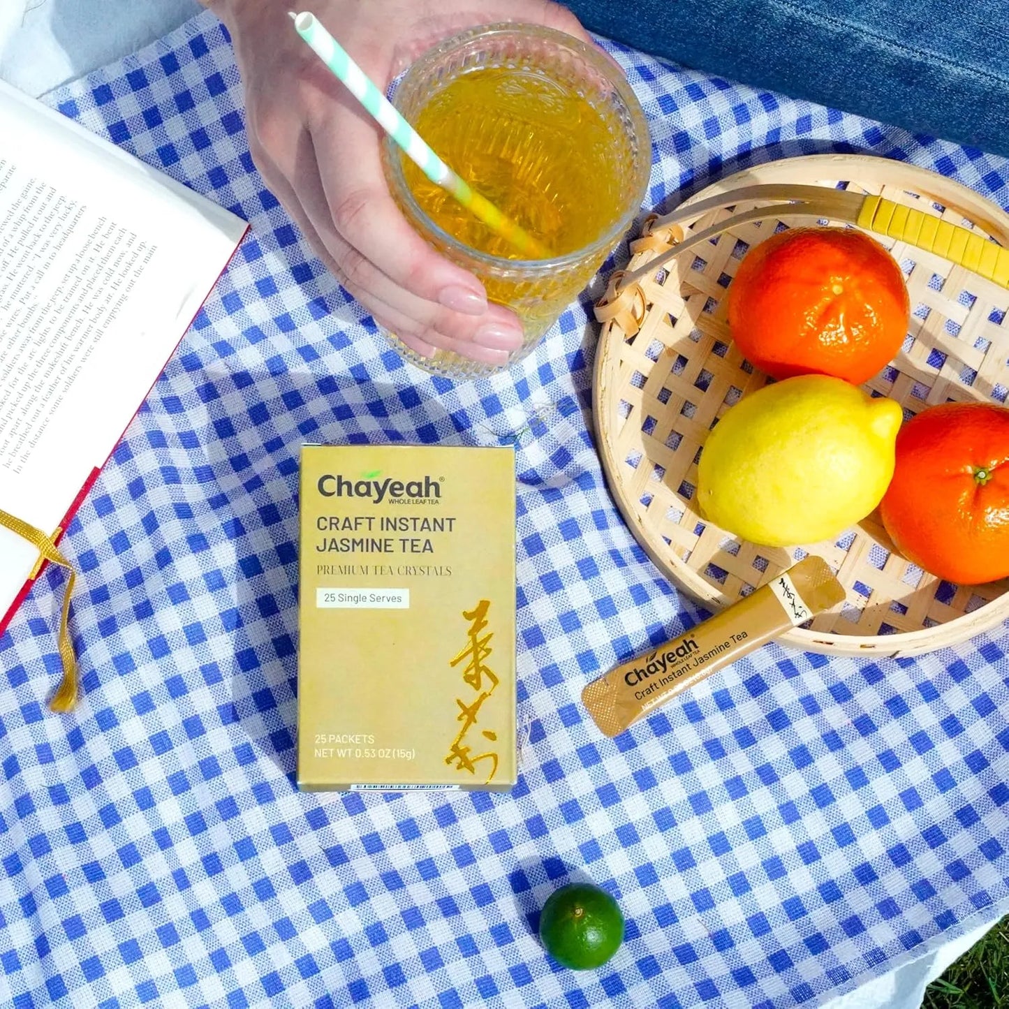 Té Instantáneo De Jazmín En Polvo Sin Azúcar 25 Paquetes Individuales