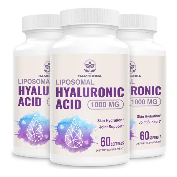 Ácido Hialurónico Liposomal 1000 Mg Cápsulas Hidratación Piel Y Articulaciones