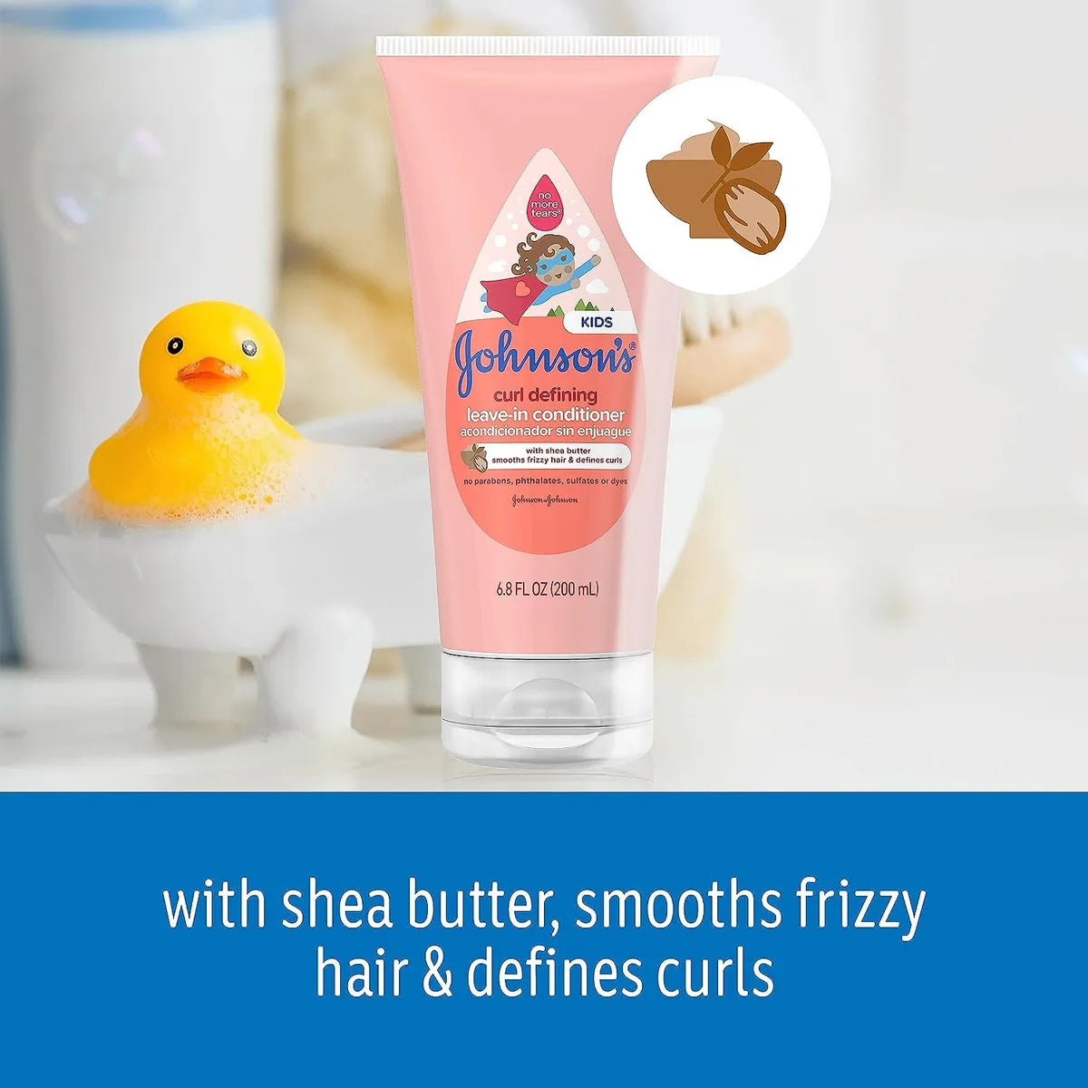 JohnsonS Curl Defining Acondicionador Ninos Manteca Karite Cabello Fresco Y Manejable