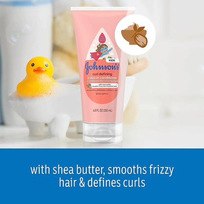 JohnsonS Curl Defining Acondicionador Ninos Manteca Karite Cabello Fresco Y Manejable