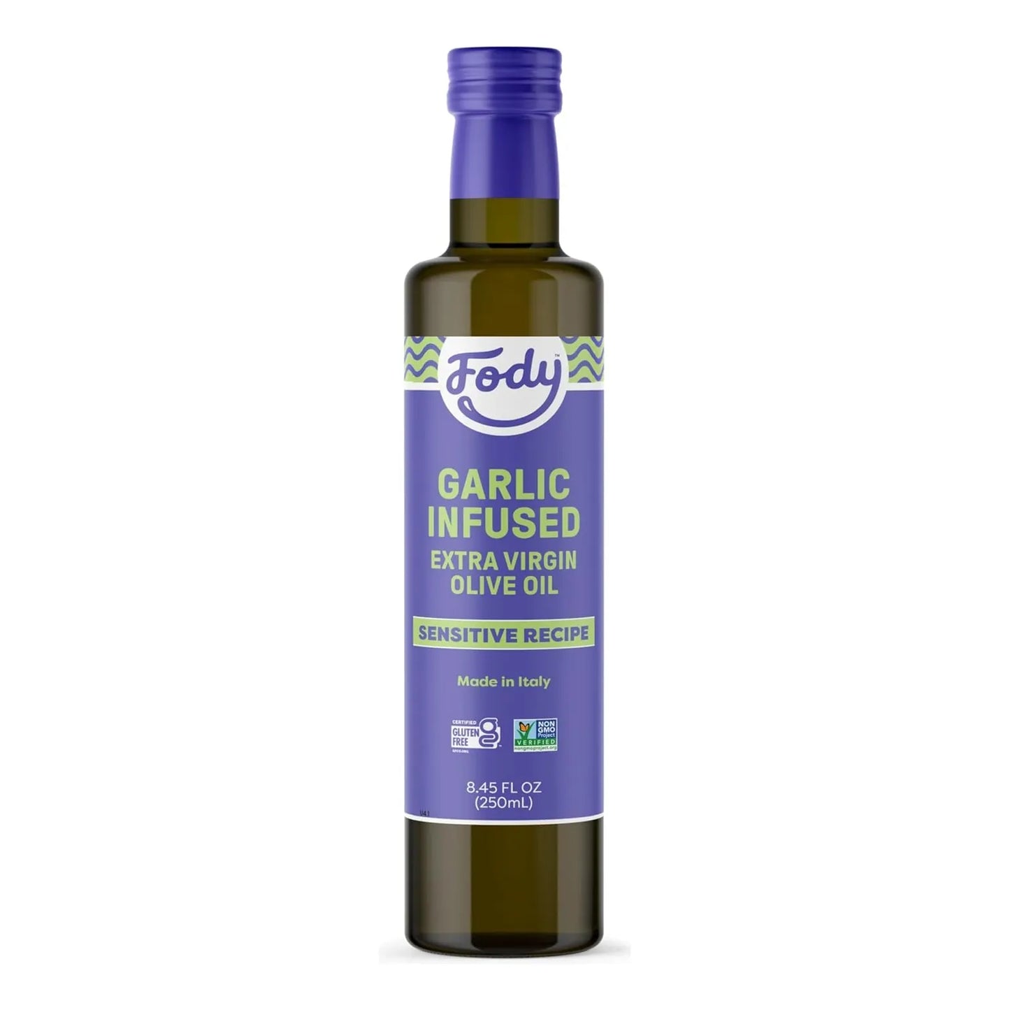 Aceite De Oliva Virgen Extra Italiano Con Ajo Bajo FODMAP Certificado Monash