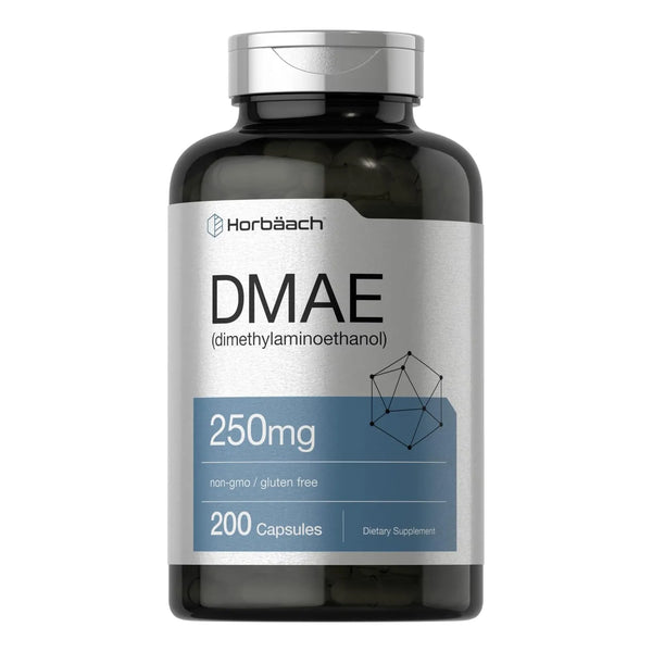 Dmae 250 Mg 200 Capsulas Bitartrato Puro Energia Cognitiva