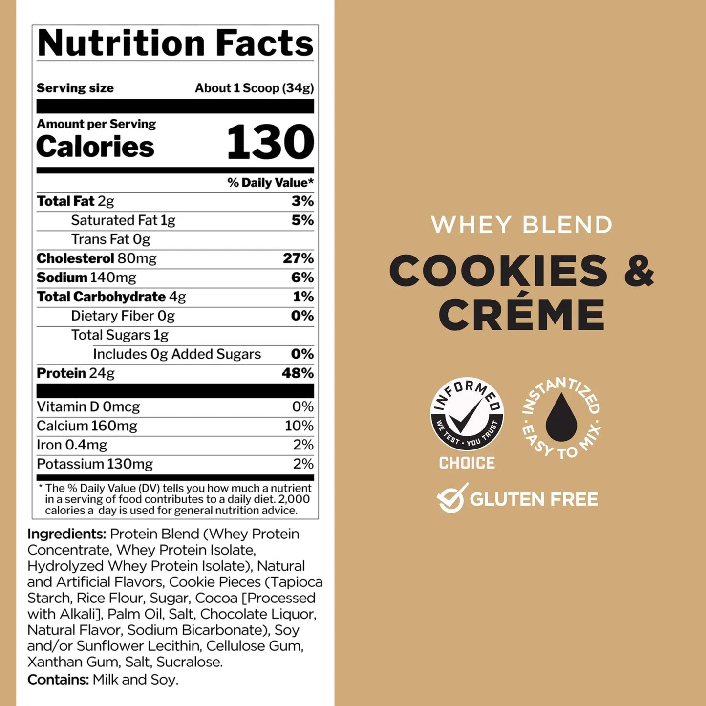 Proteína Rule One Whey Blend Sabor Galletas Y Crema 2 Lb Recuperación Muscular