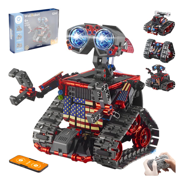 Kit Robot 4 En 1 Programable Con App Luces LED STEM 560 Piezas