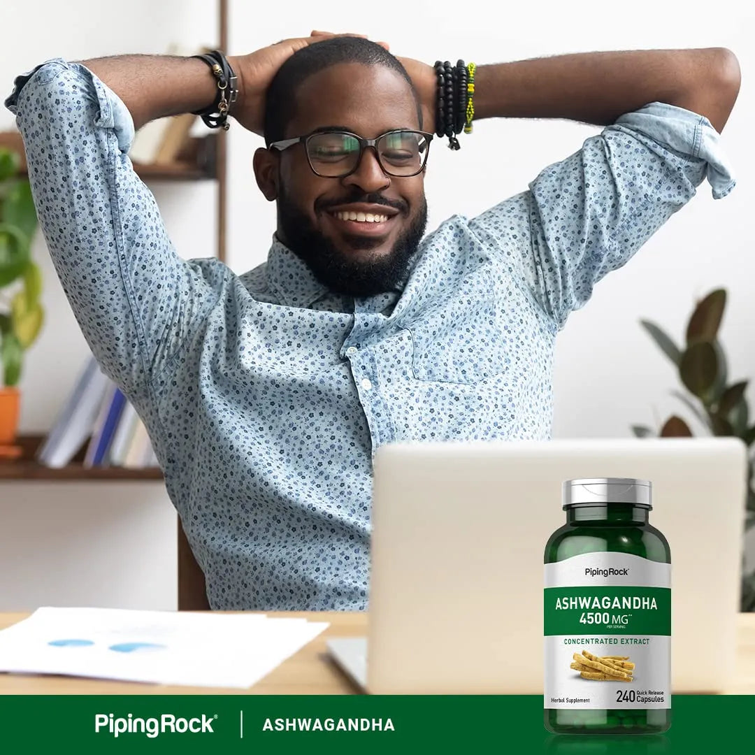 Extracto De Ashwagandha 4500 Mg 240 Cápsulas Energía Y Bienestar