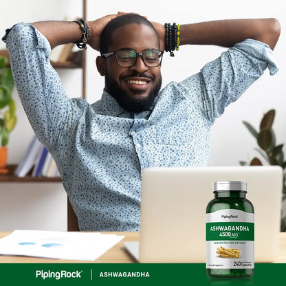 Extracto De Ashwagandha 4500 Mg 240 Cápsulas Energía Y Bienestar